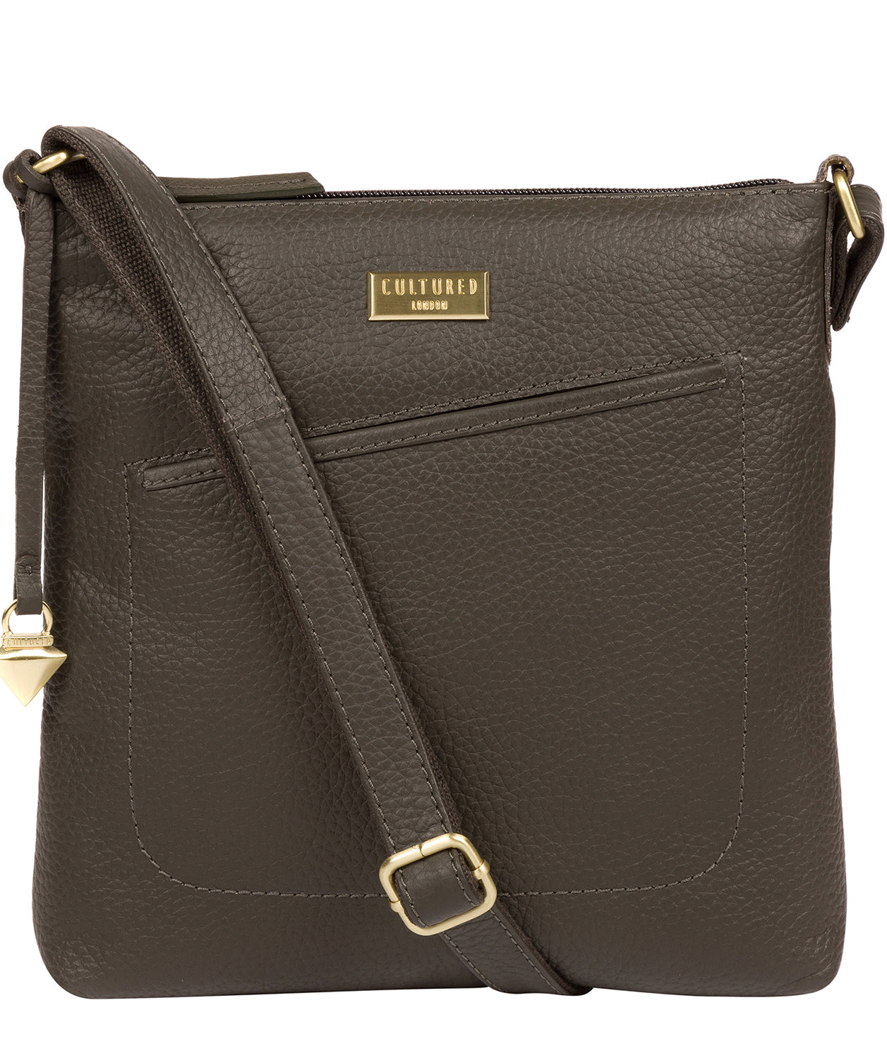 'Bronwyn' Olive Leather Cross Body Bag image 1