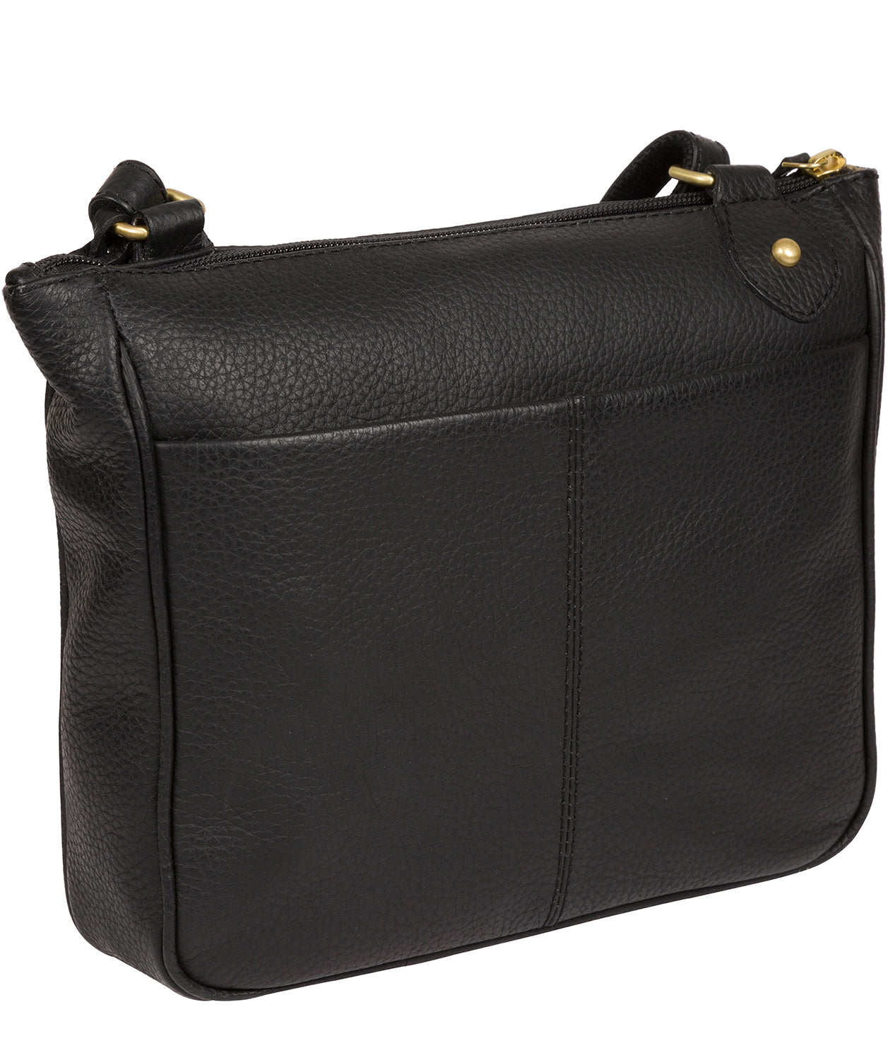 'Aria' Black Leather Cross Body Bag image 3