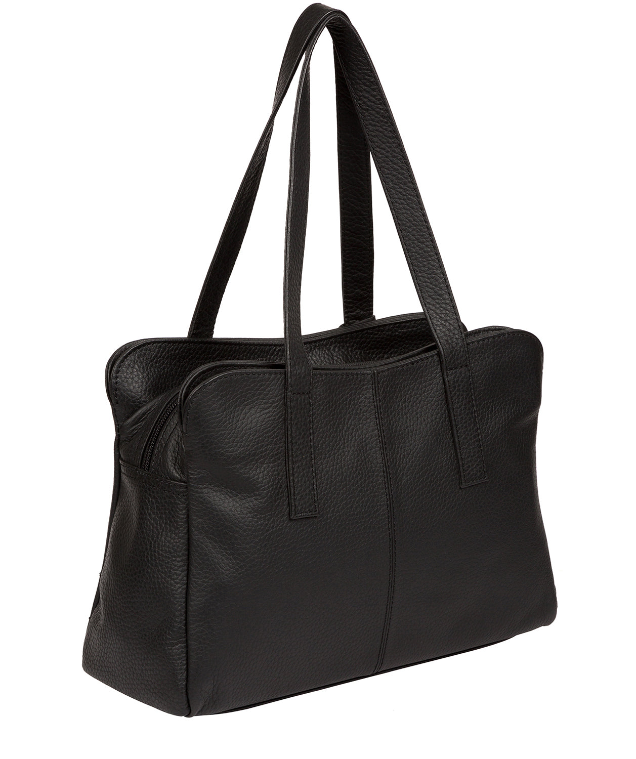 'Liana' Black Leather Handbag image 3