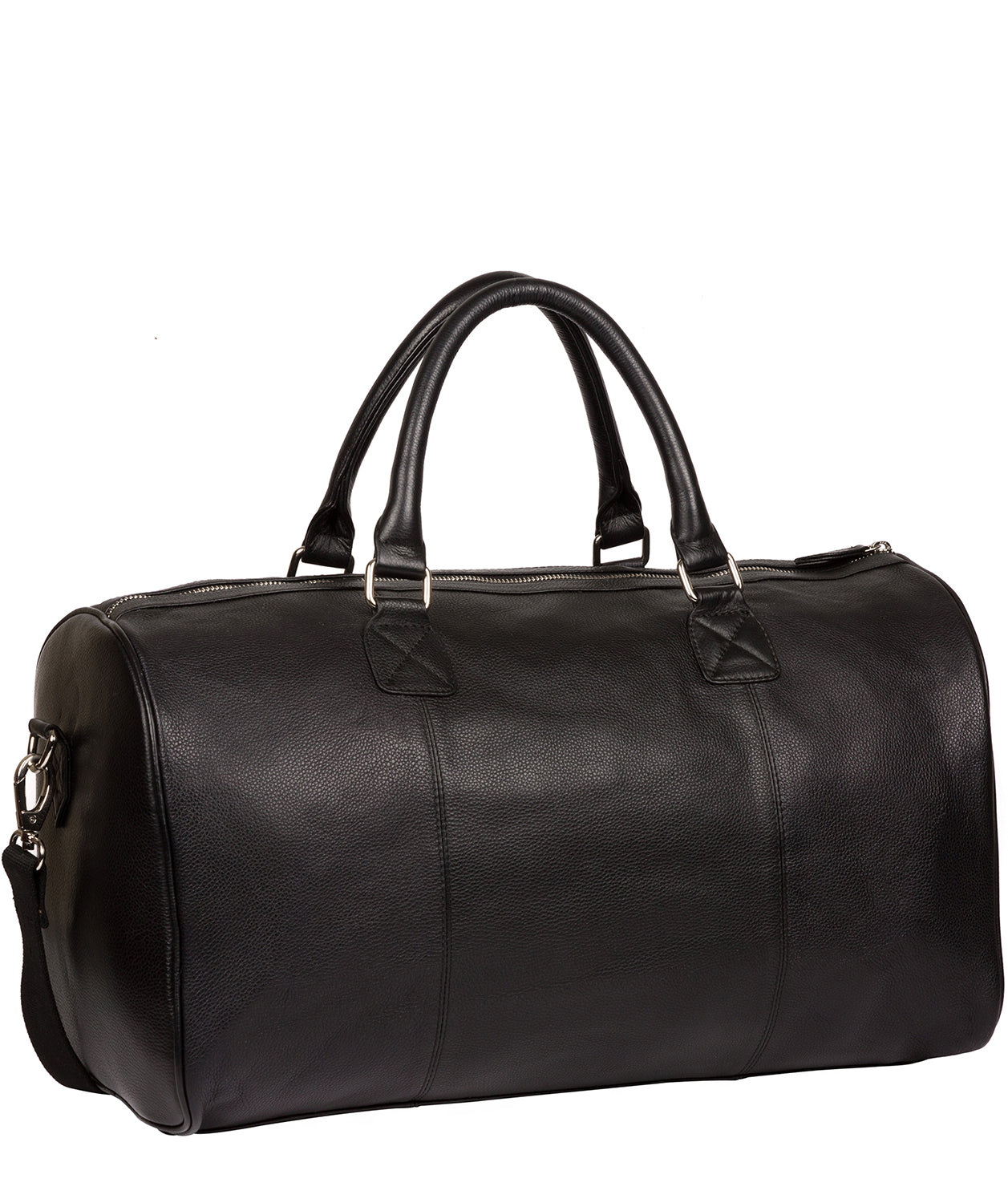 'Club' Black Leather Holdall image 3