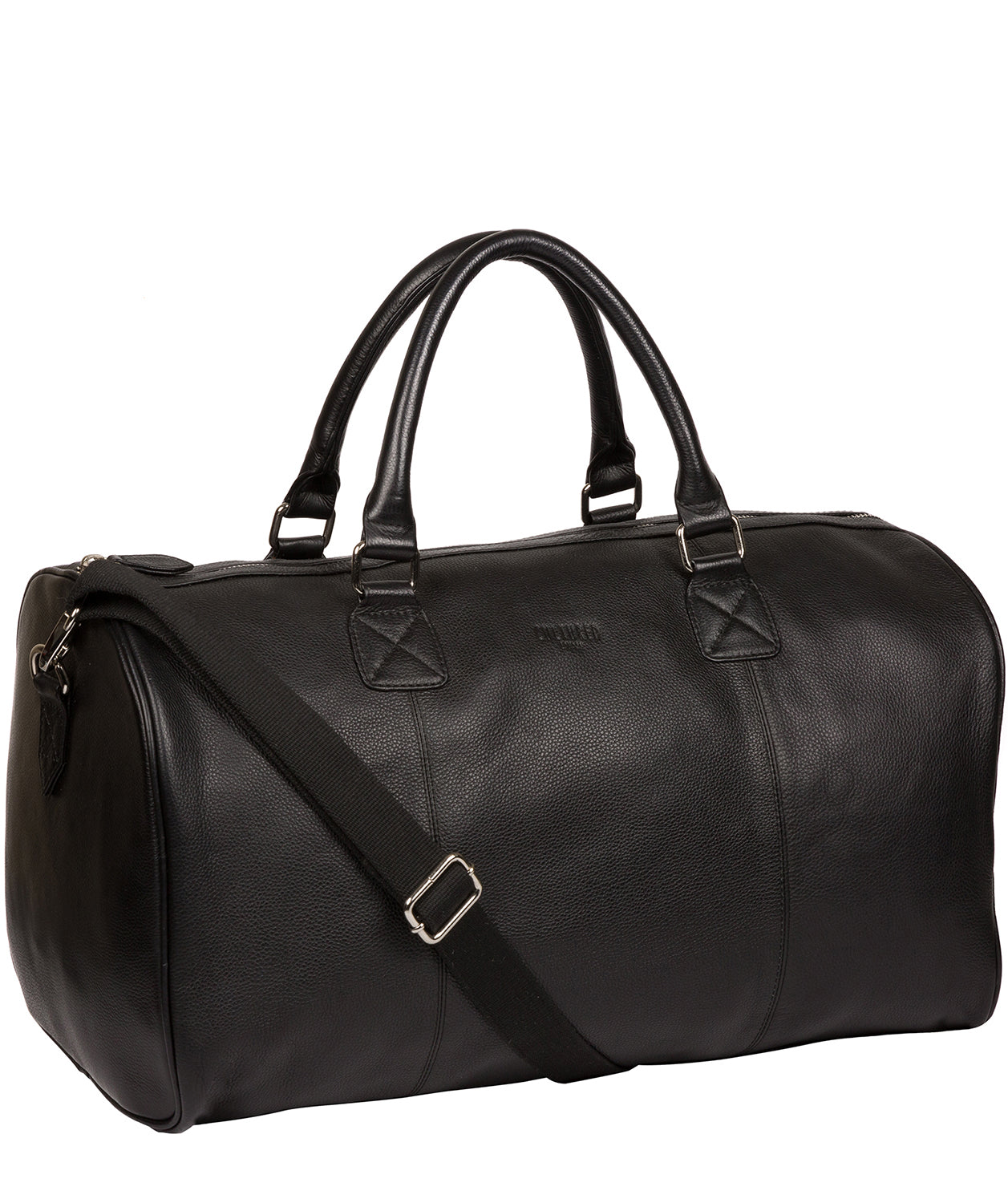 'Club' Black Leather Holdall image 5