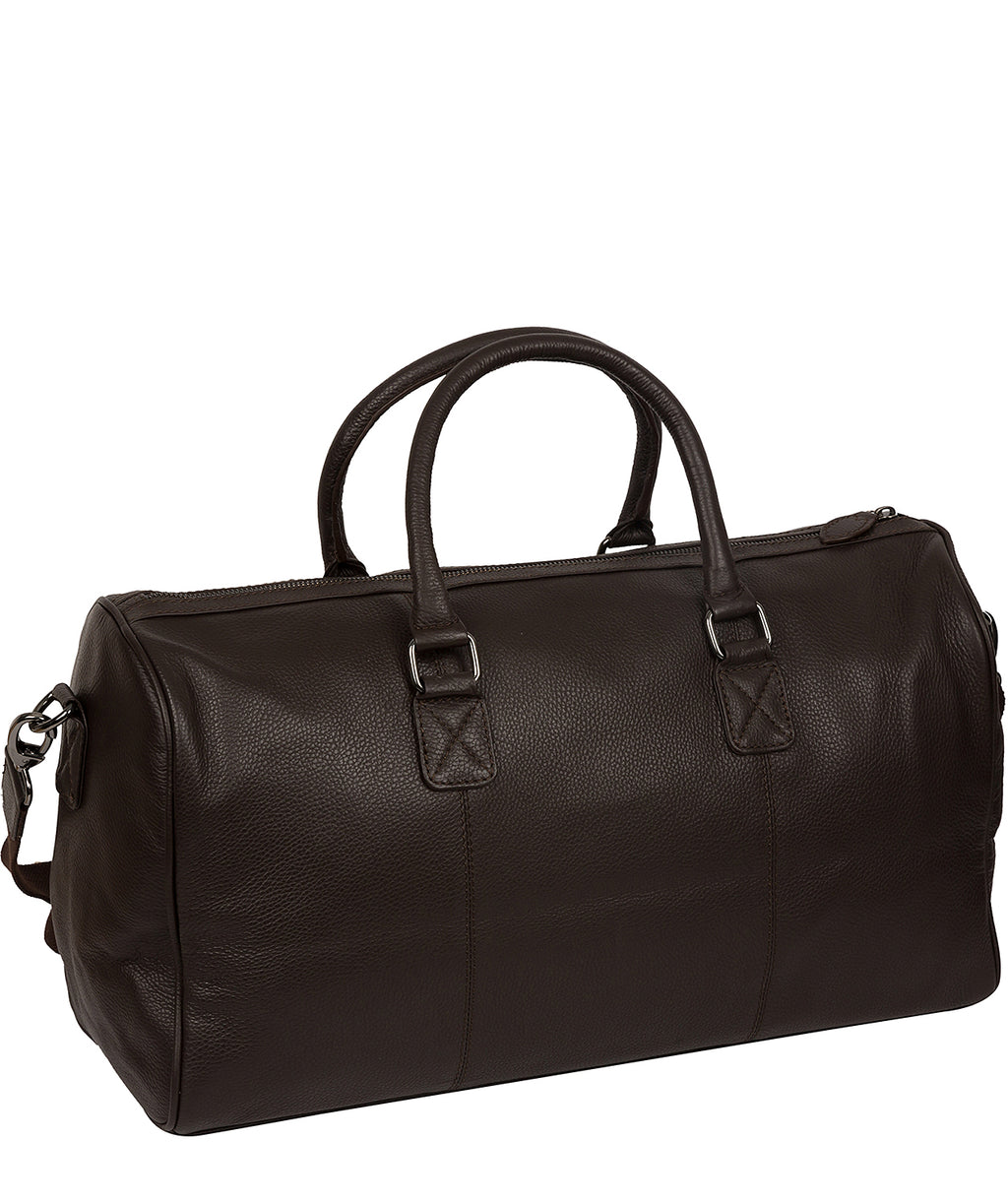 Brown Leather Holdall 'Club' by Cultured London – Pure Luxuries London