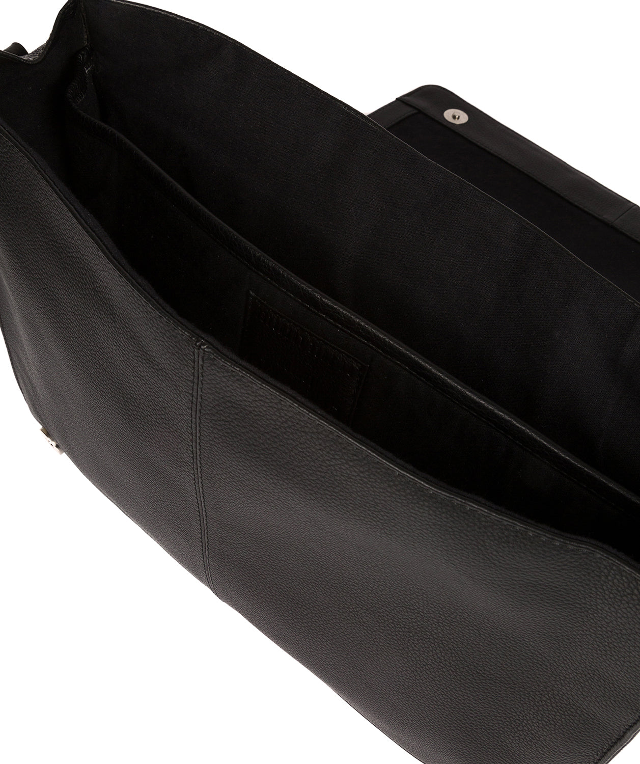 'Daniel' Black Leather Messenger Bag Pure Luxuries London