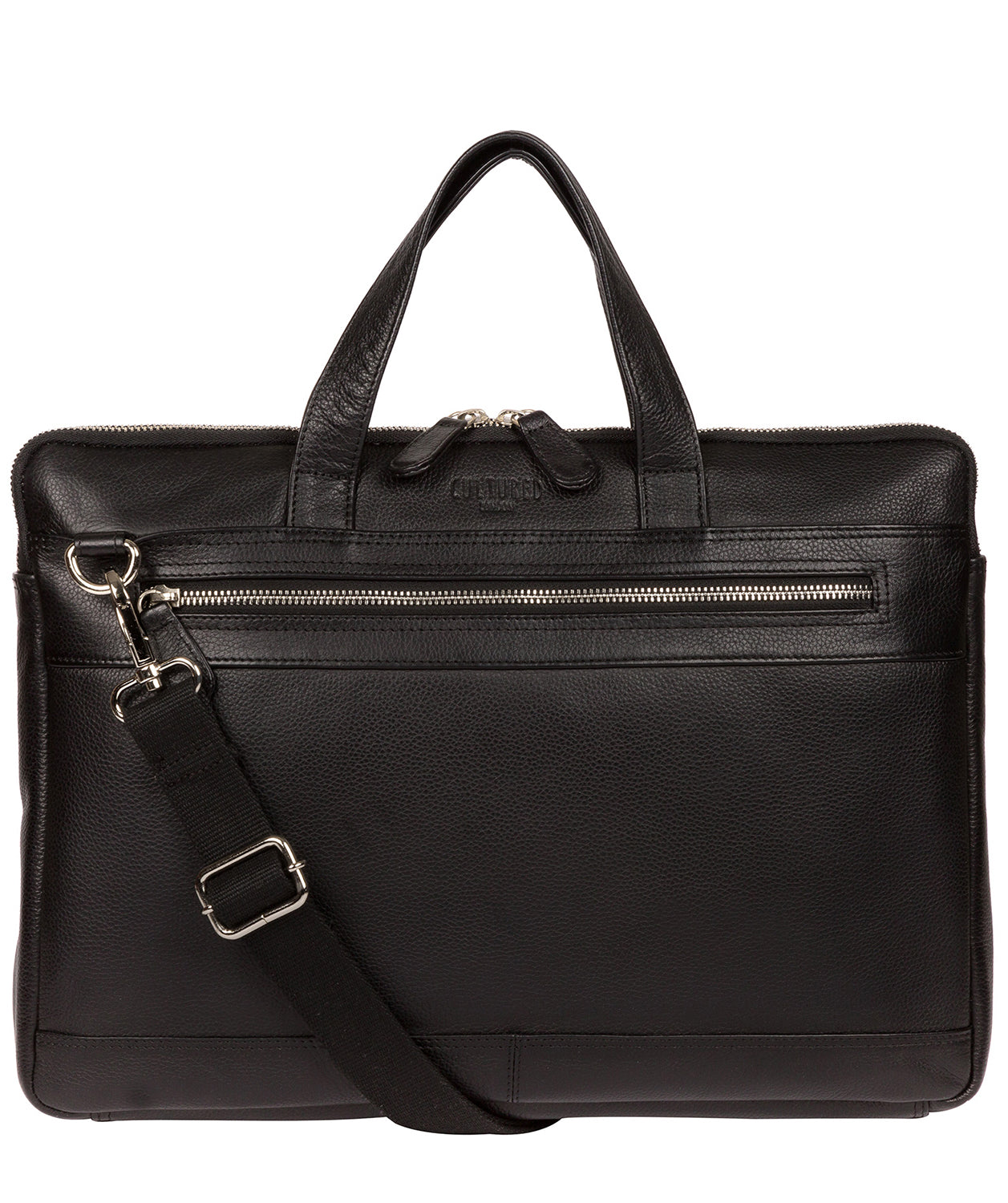 'Titan' Black Leather Workbag image 1