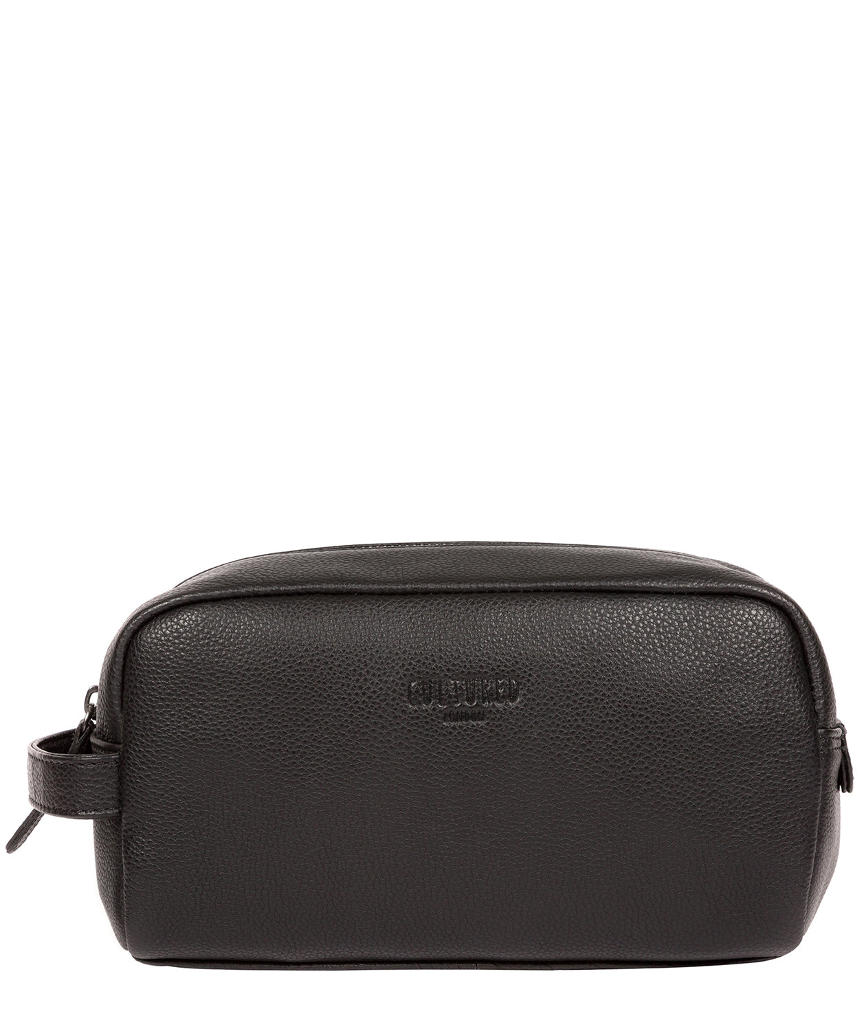 'Sail' Black Leather Washbag image 1