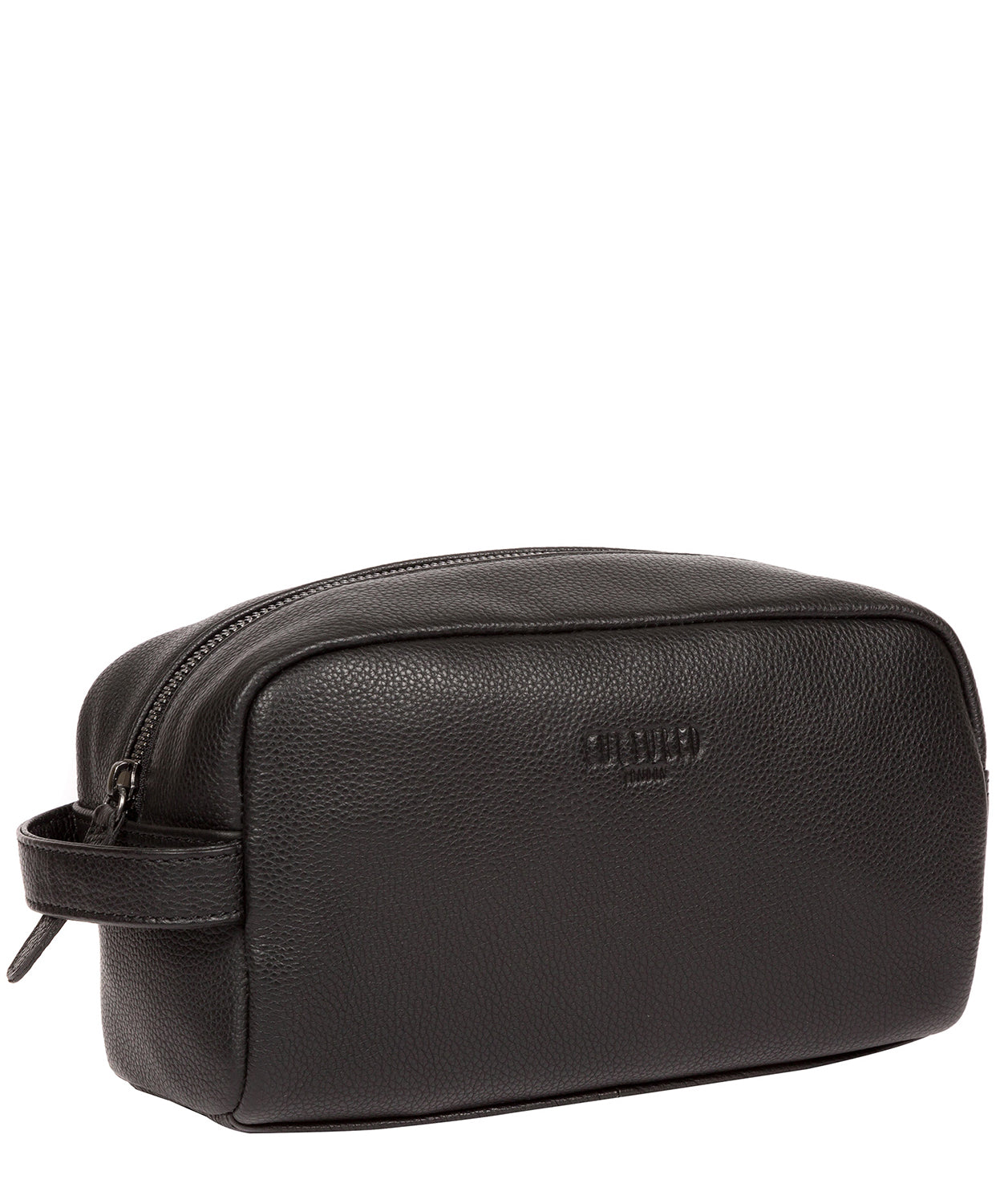 'Sail' Black Leather Washbag image 5