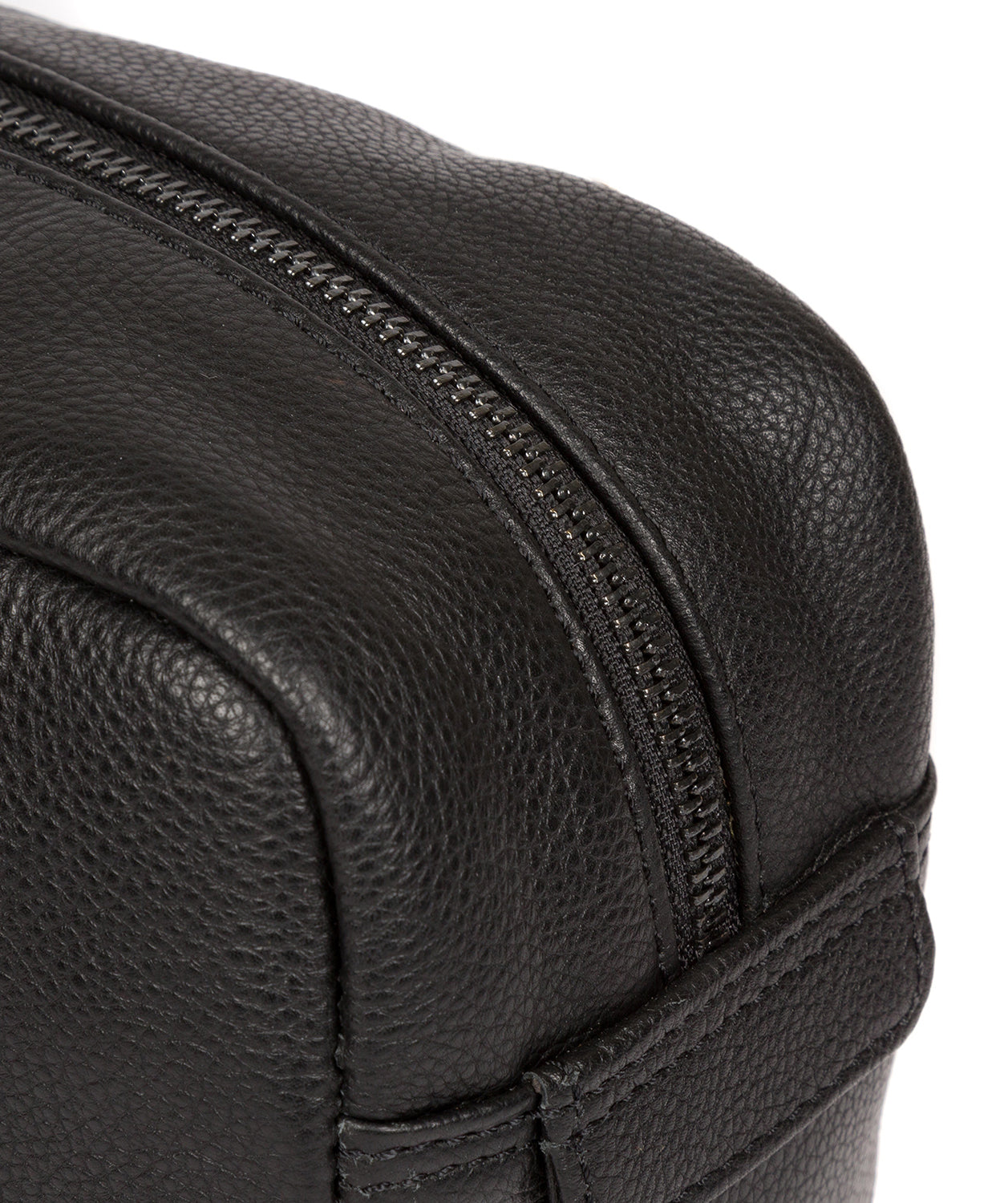 'Sail' Black Leather Washbag image 6