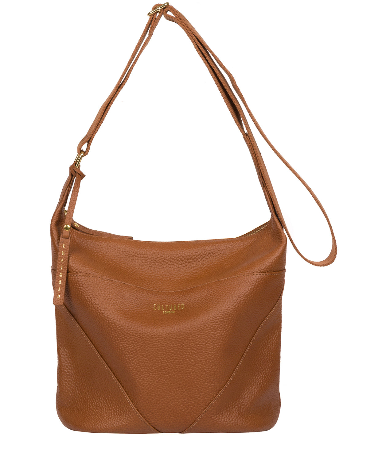 'Olsen' Tan Leather Shoulder Bag image 1