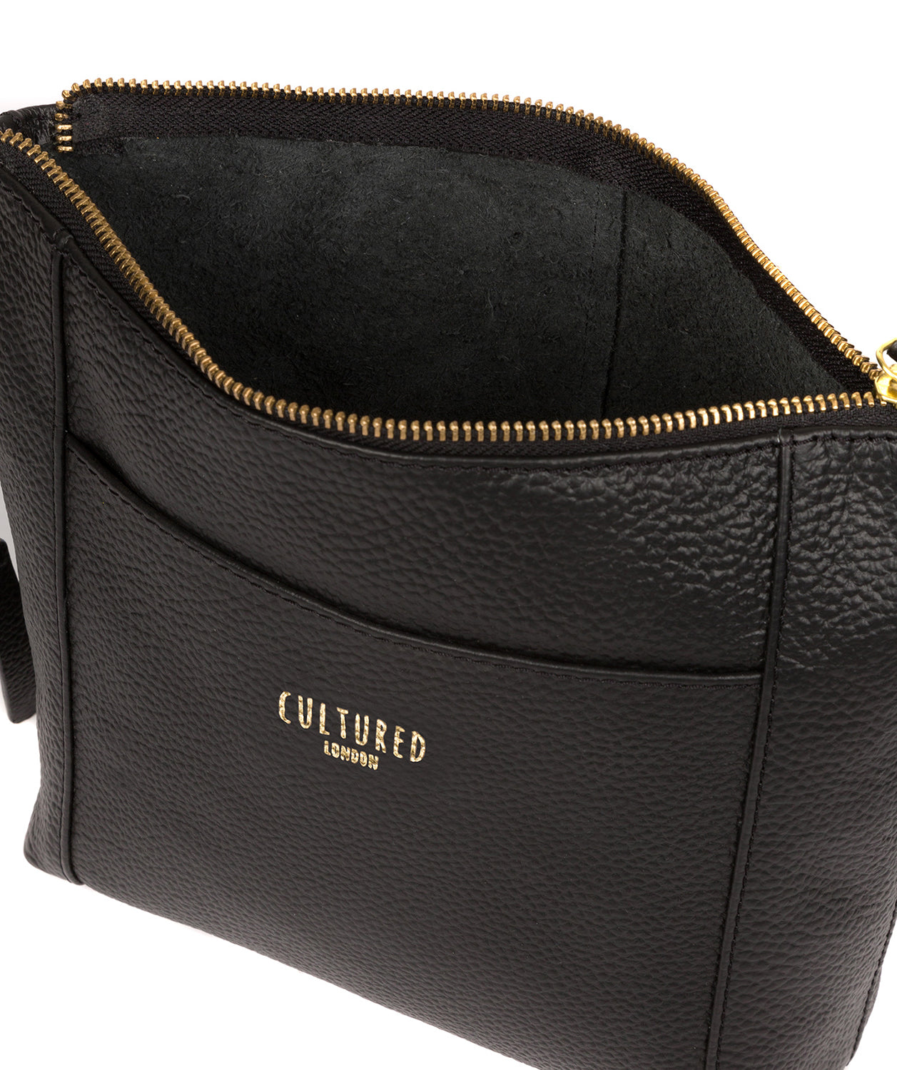 'Jenny' Black Leather Cross Body Bag image 4