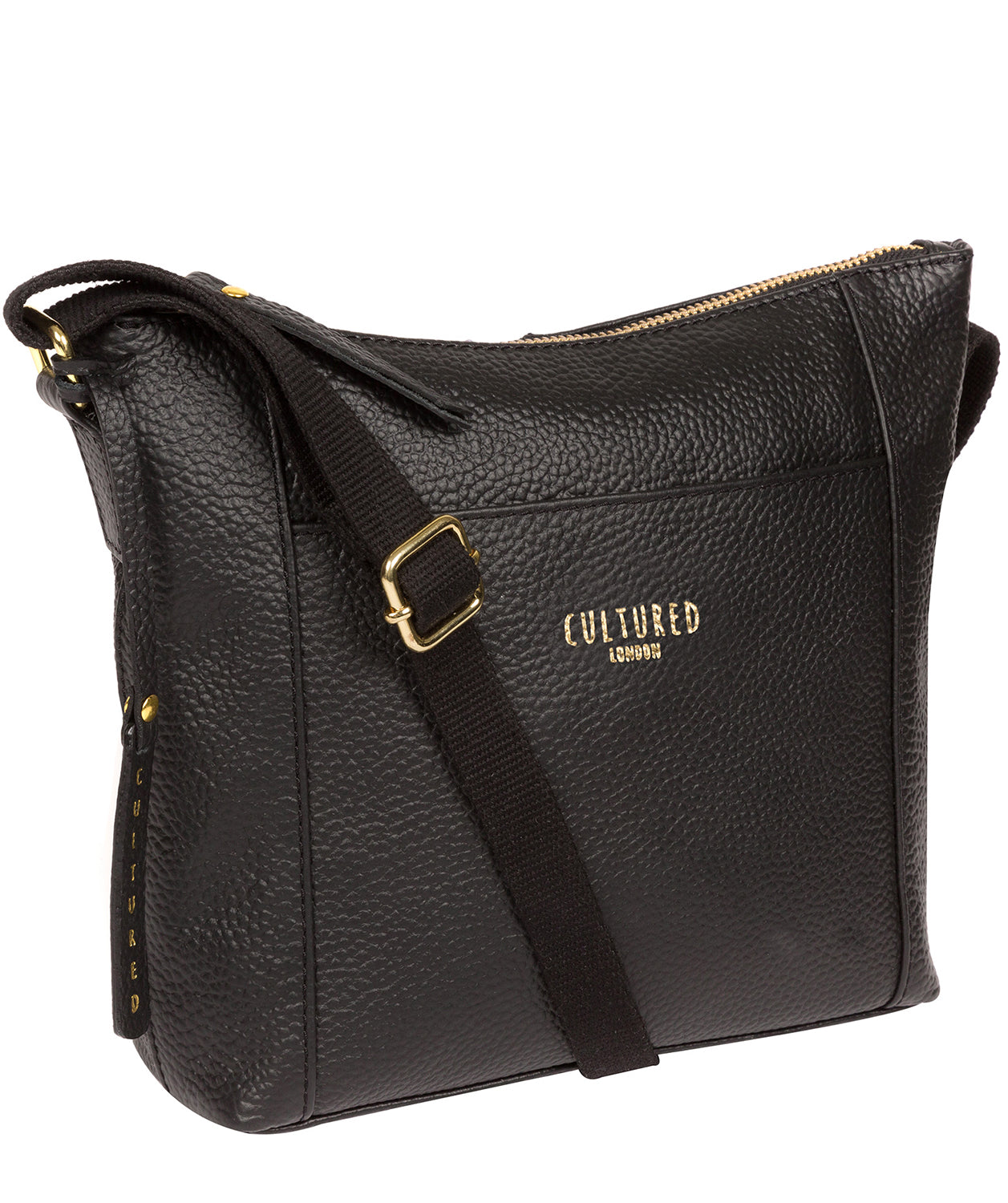 'Jenny' Black Leather Cross Body Bag image 5