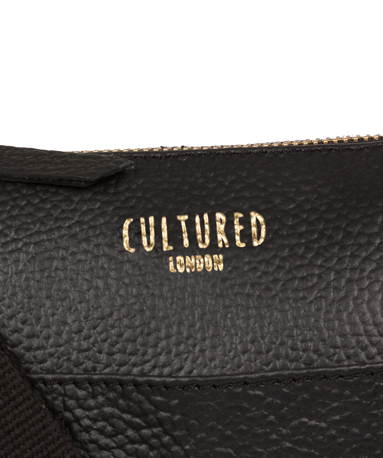 'Celia' Black Leather Cross Body Bag image 6