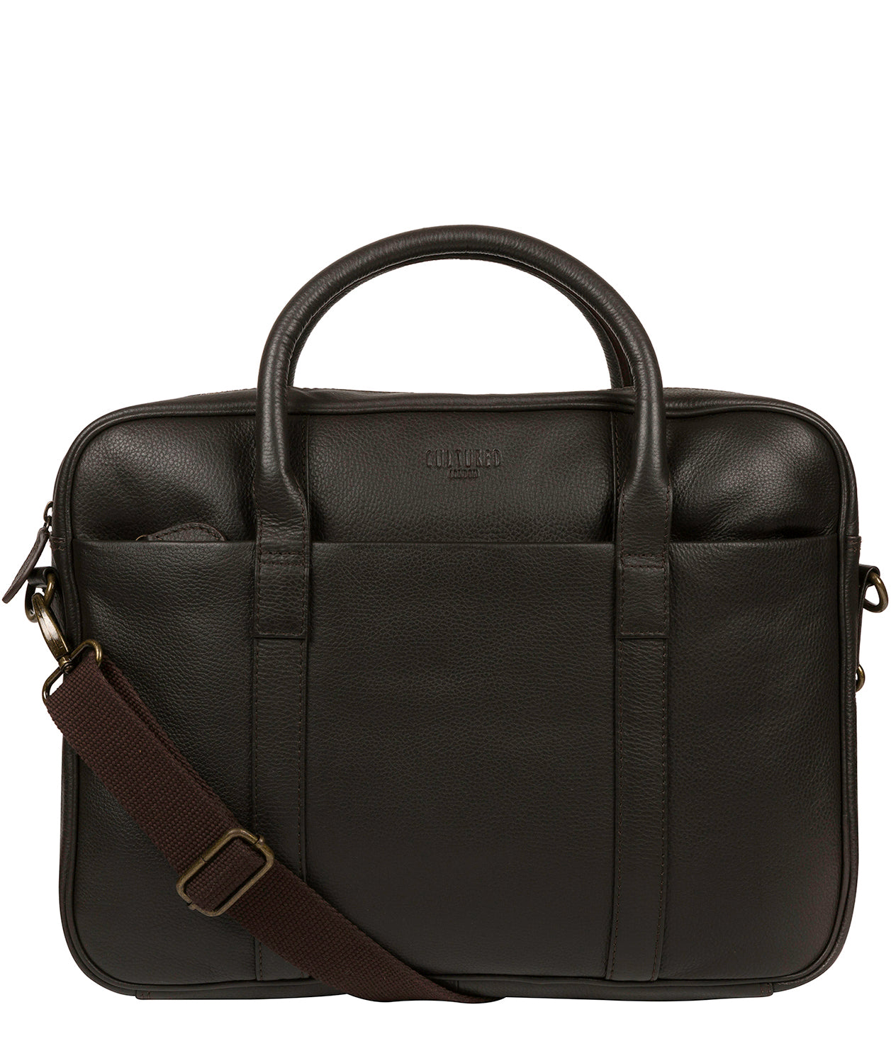 'Quay' Brown Leather Work Bag Pure Luxuries London