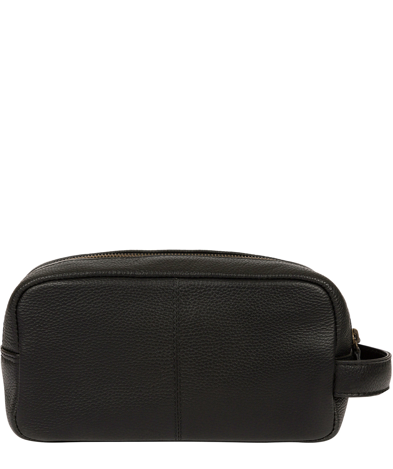 'Cove' Black Leather Washbag image 3