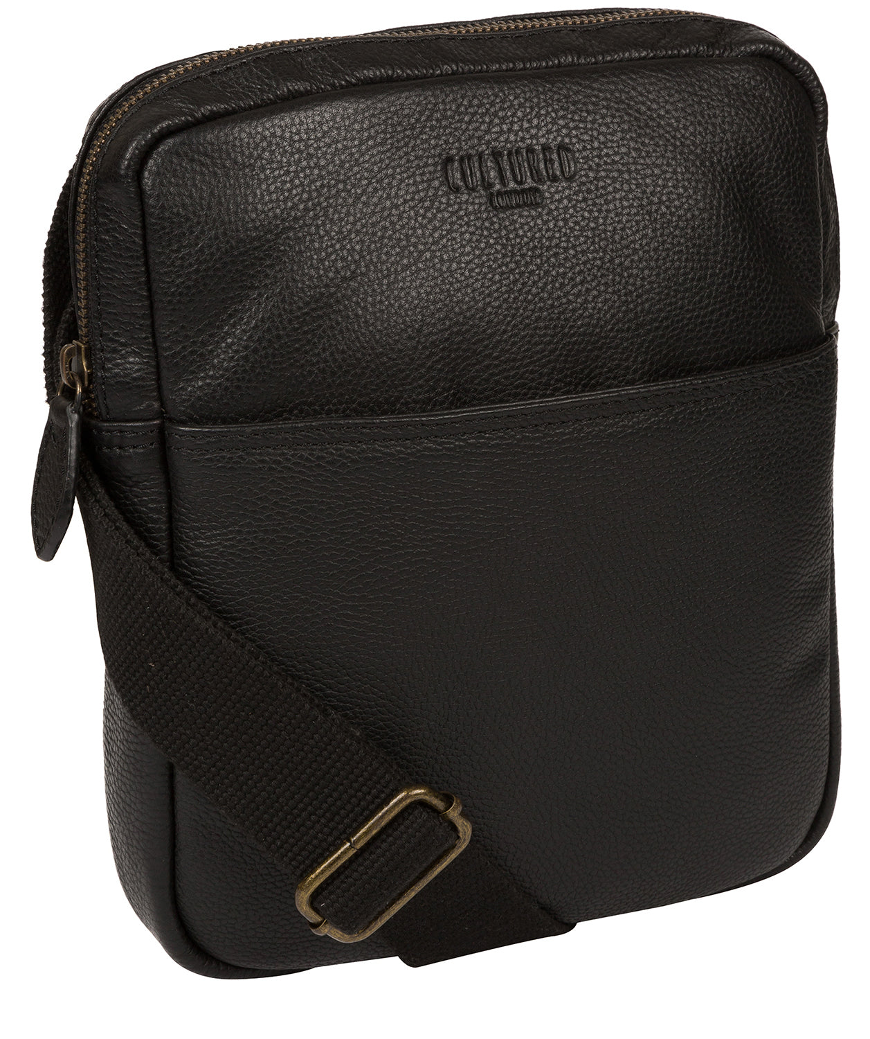 'Fargo' Black Leather Cross Body Bag image 5