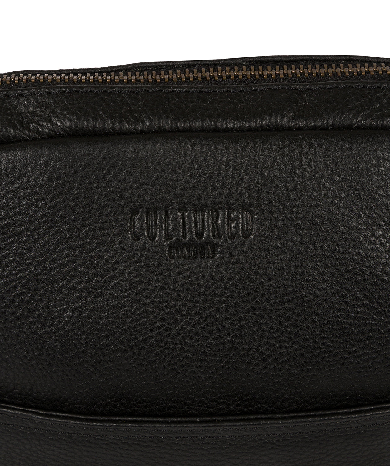 'Fargo' Black Leather Cross Body Bag image 6