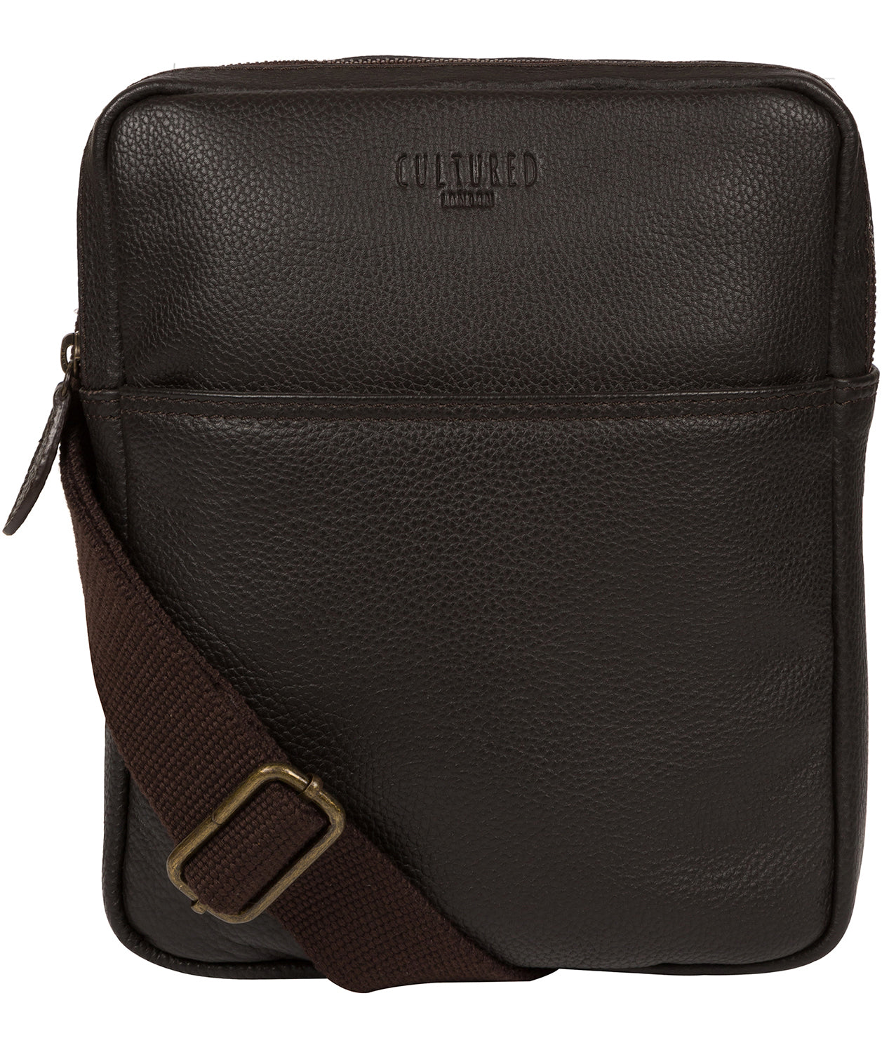 'Fargo' Brown Leather Cross Body Bag image 1