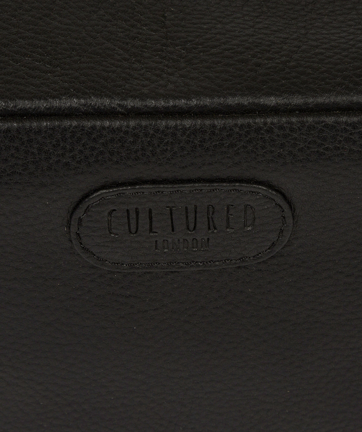 'Ronnie' Black Leather Washbag image 5