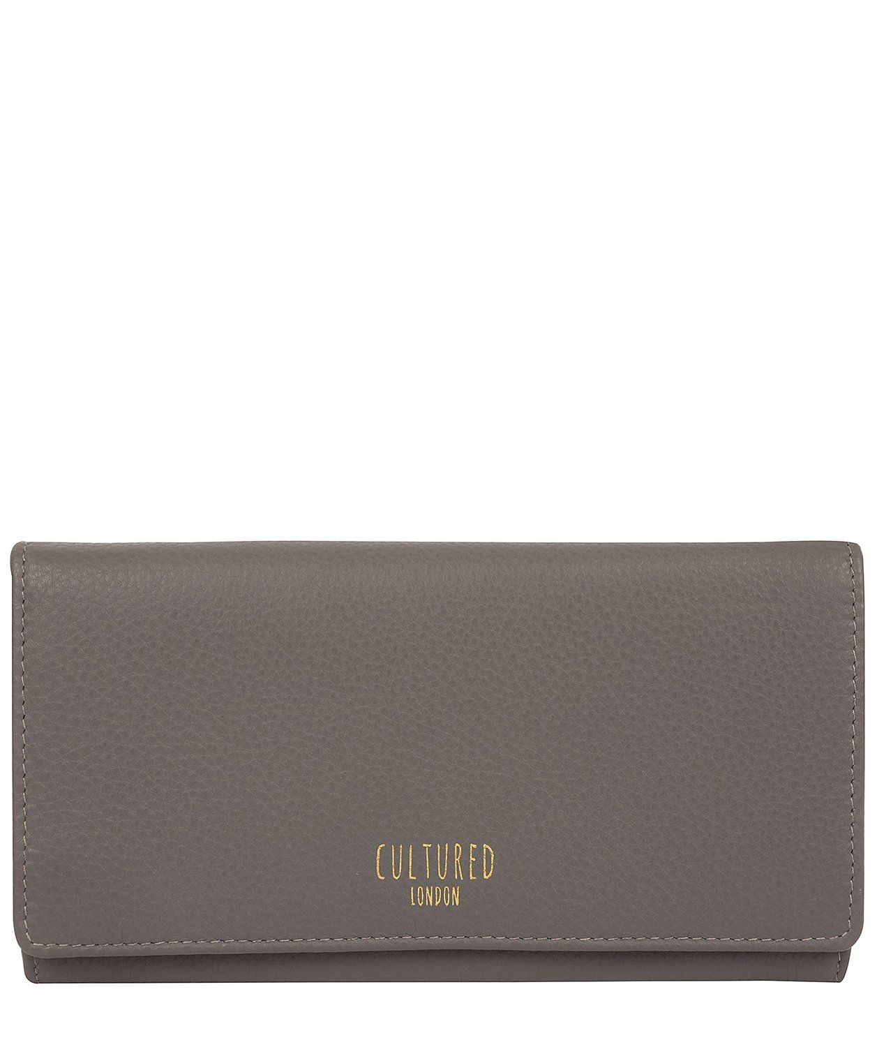 'Harlow' Grey Leather Purse