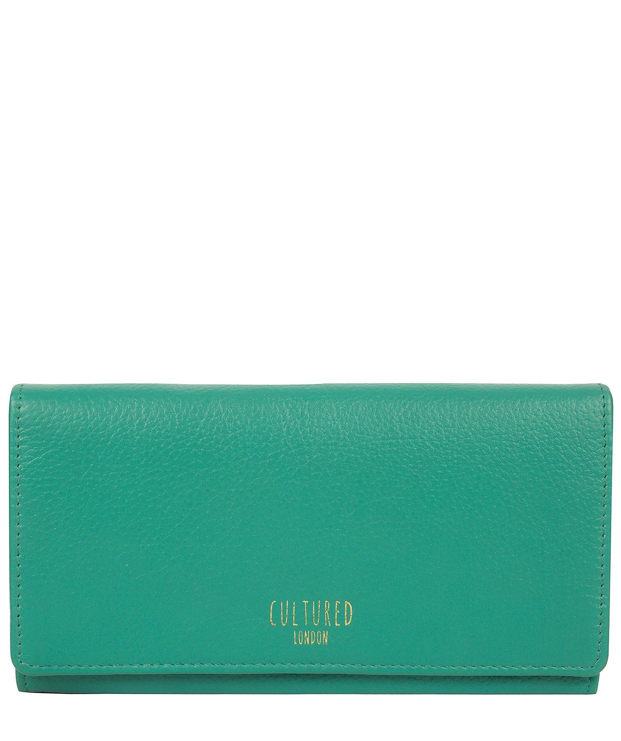 'Harlow' Leaf Green Leather Purse