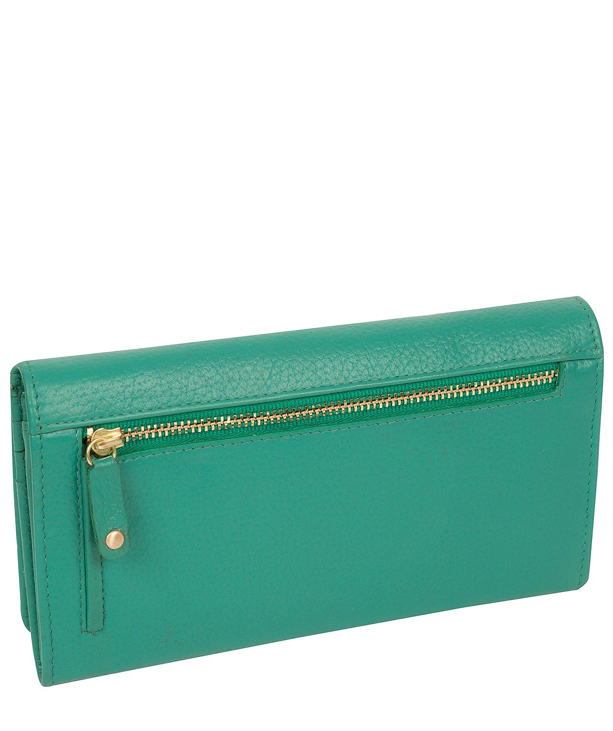 'Harlow' Leaf Green Leather Purse