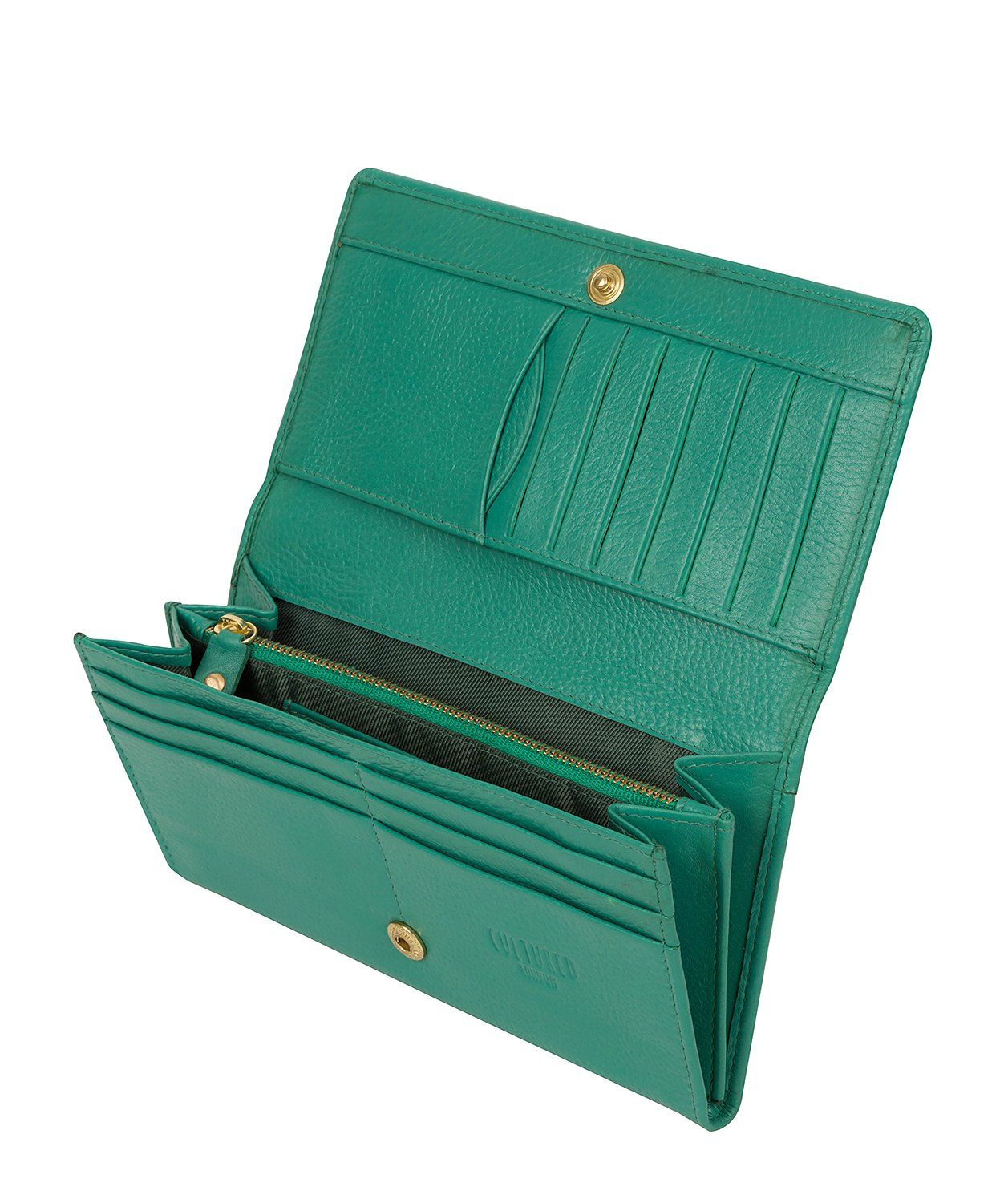 'Harlow' Leaf Green Leather Purse