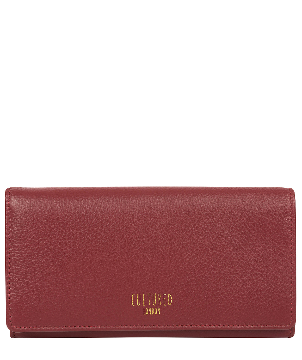 'Harlow' Maroon Leather Purse