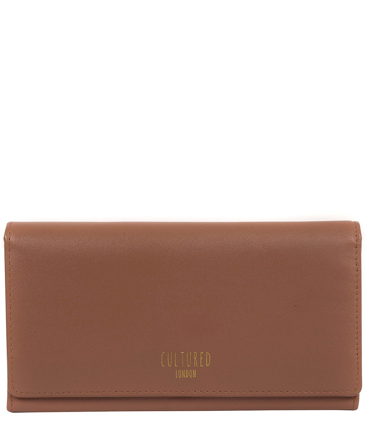 'Harlow' Mocha Leather Purse Pure Luxuries London