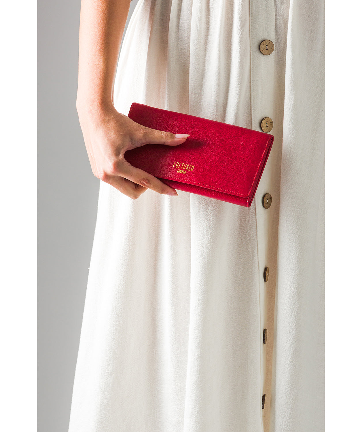 'Harlow' Red Leather Purse