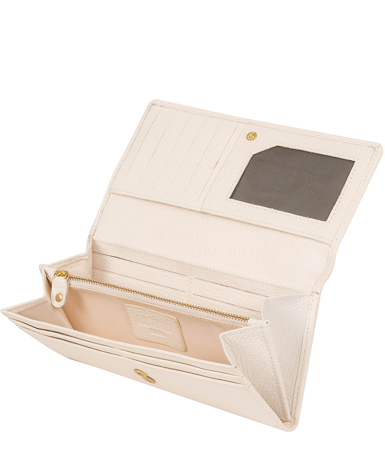 'Lorelei' Ivory Leather Purse