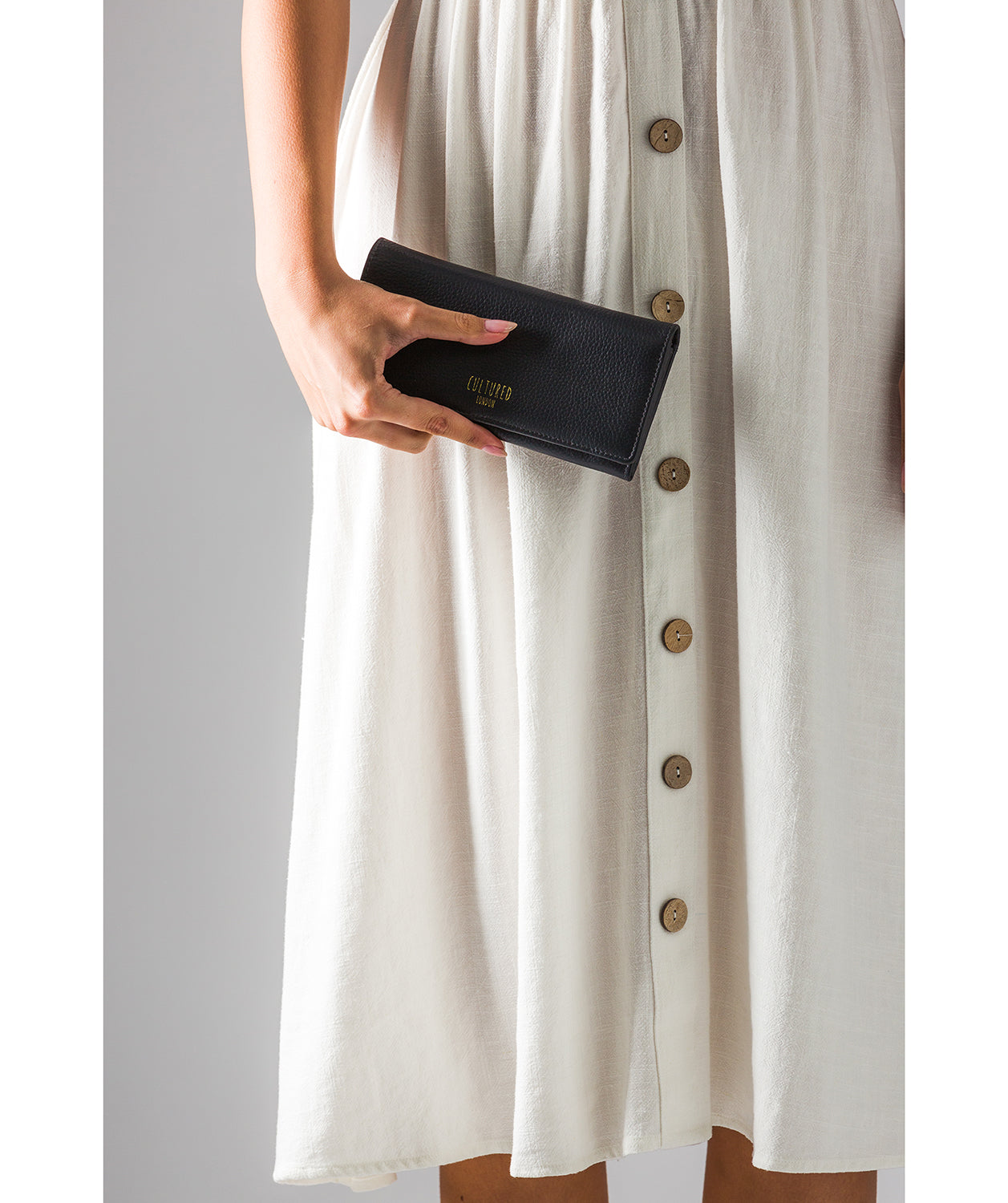 'Lorelei' Midnight Leather Purse