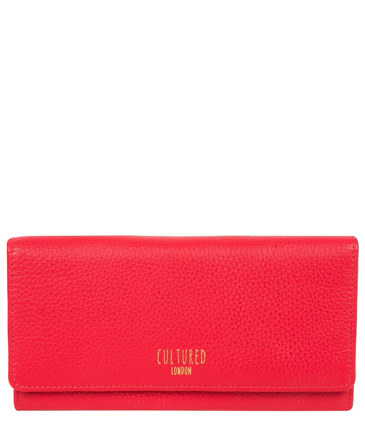 Red Leather Coin Holder Purse 'Lorelei' by Cultured London – Pure ...