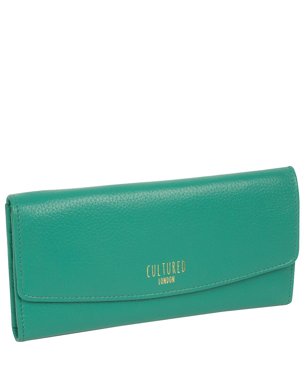 'Talulla' Leaf Green Leather Purse