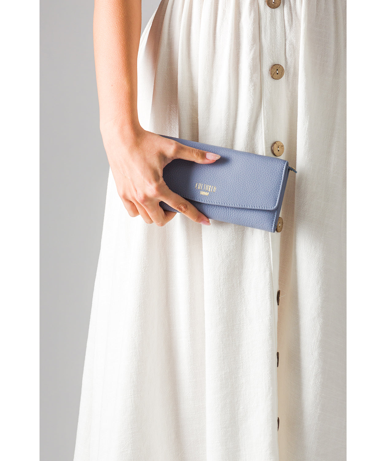 'Talulla' Pale Blue Leather Purse