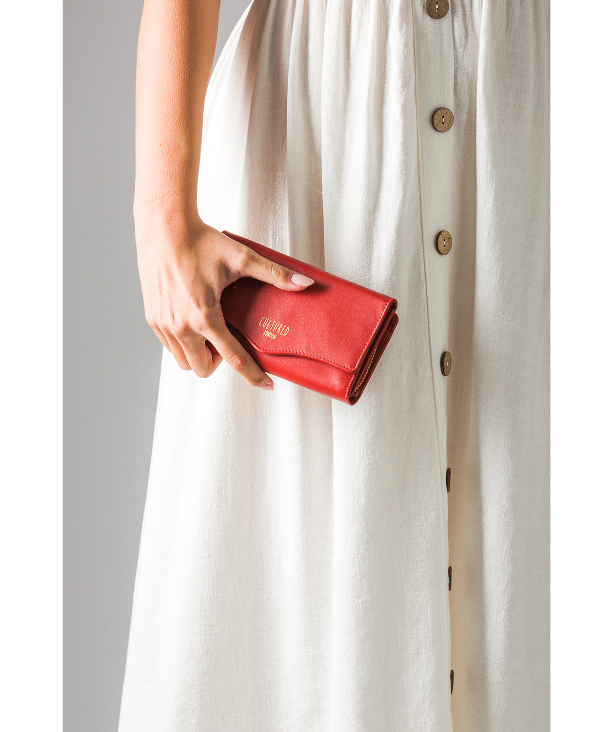 'Letitia' Burnt Orange Leather Purse