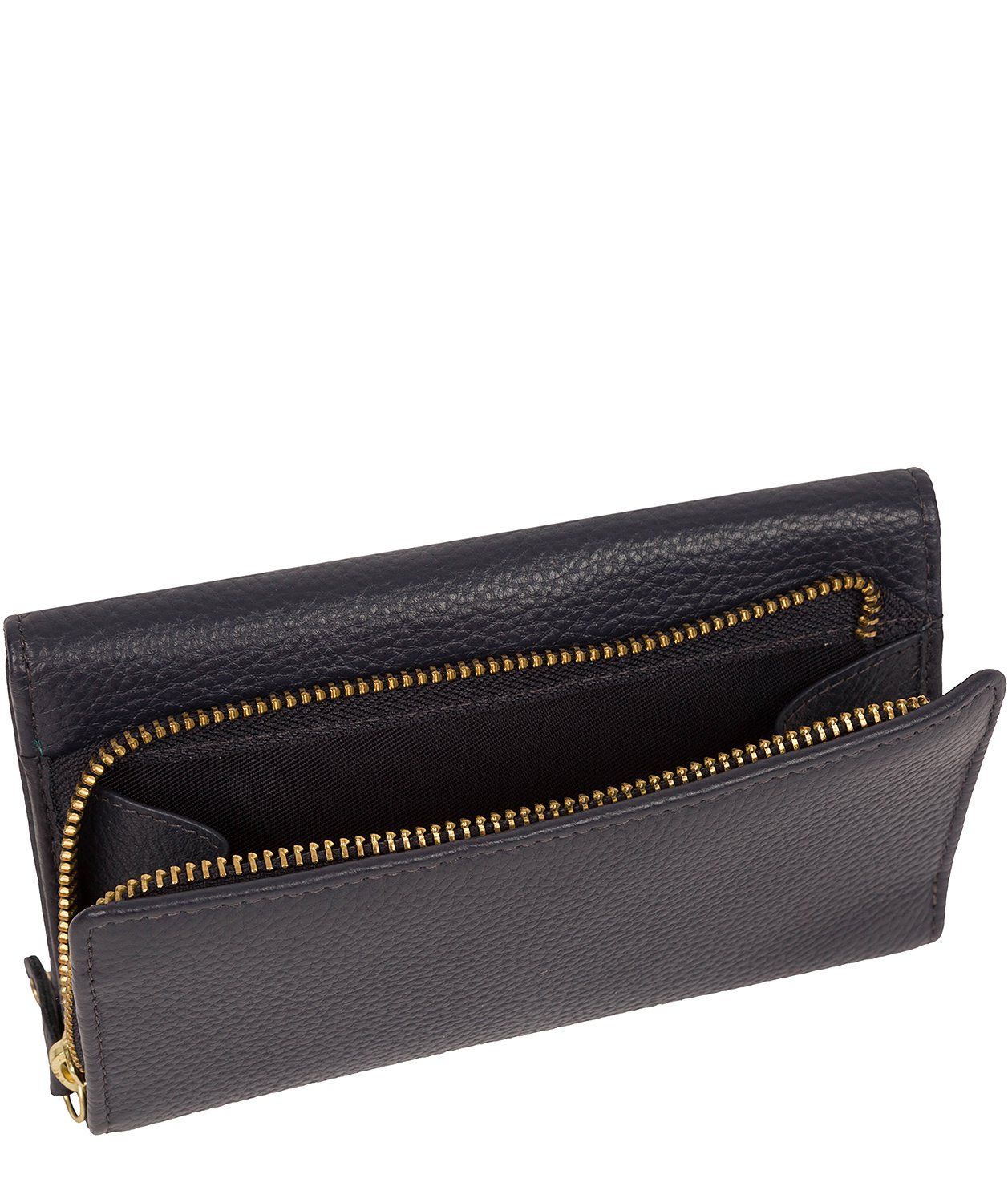 'Letitia' Oxford Blue Leather Purse Pure Luxuries London