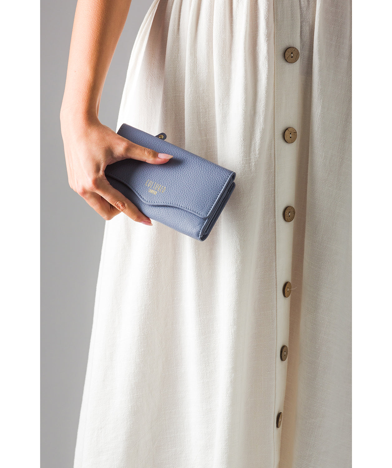 'Letitia' Pale Blue Leather Purse