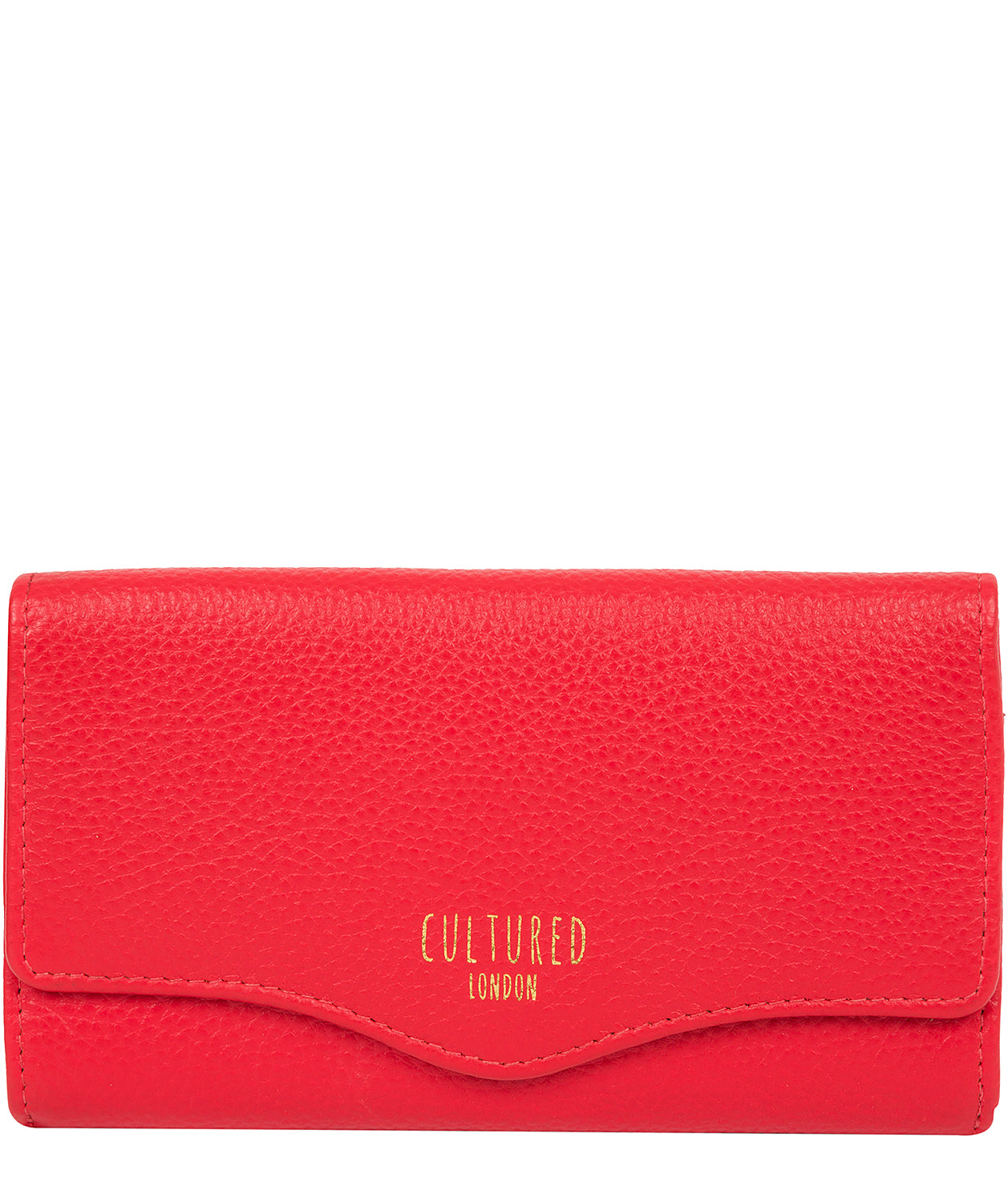 'Letitia' Royal Red Leather Purse