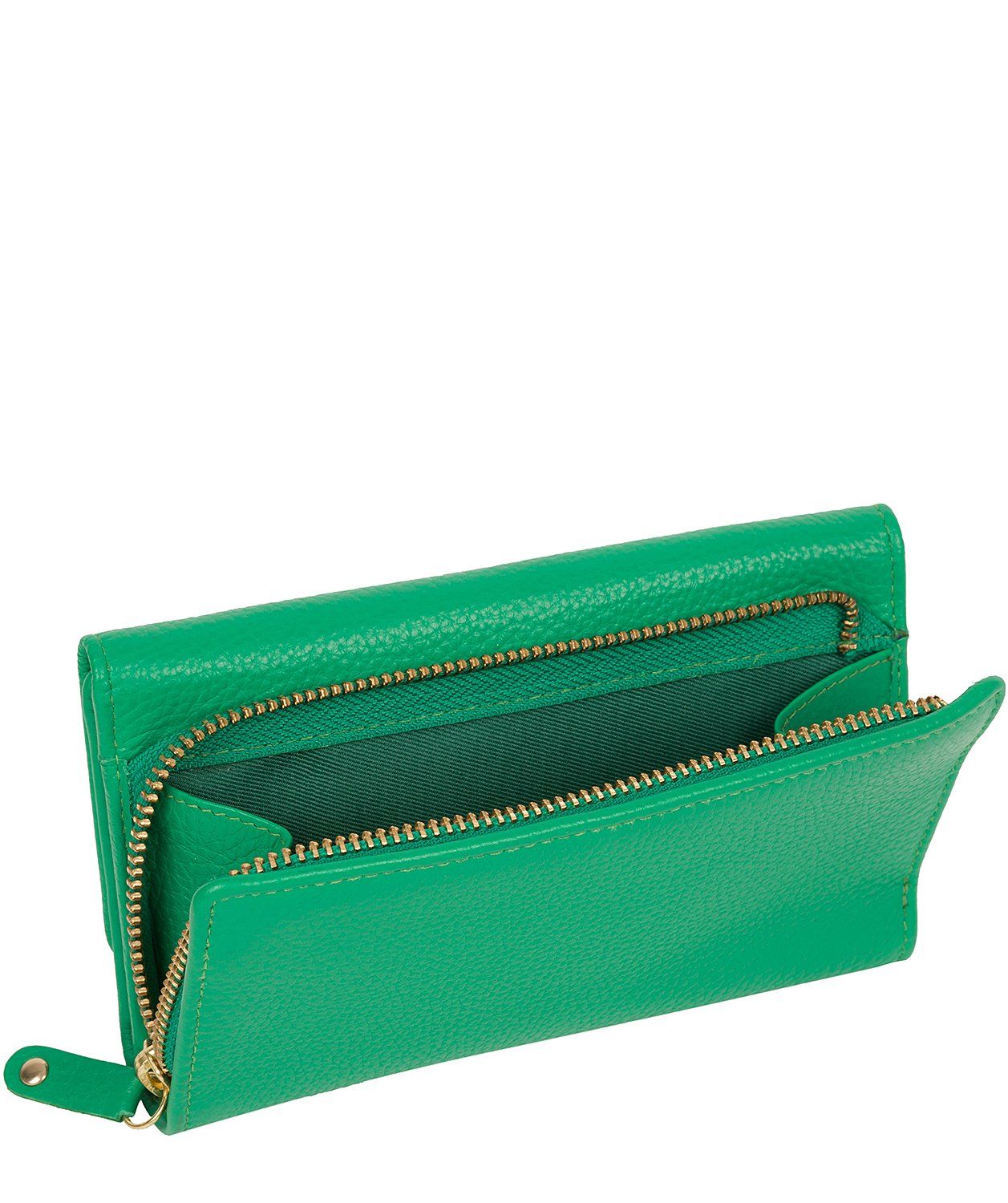 'Letitia' Shamrock Leather Purse