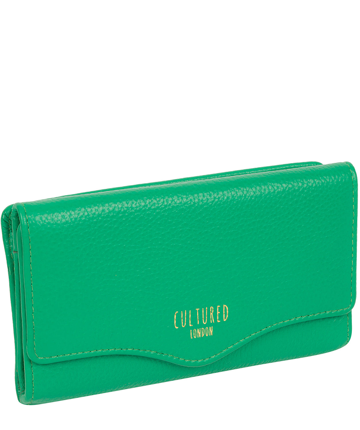 'Letitia' Shamrock Leather Purse