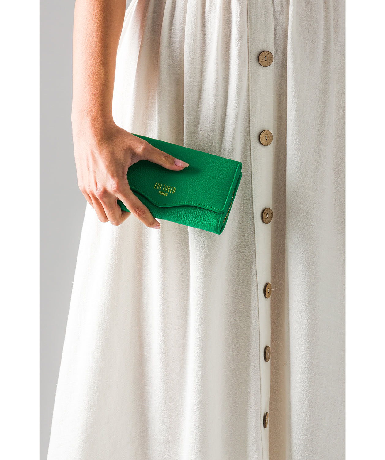 'Letitia' Shamrock Leather Purse