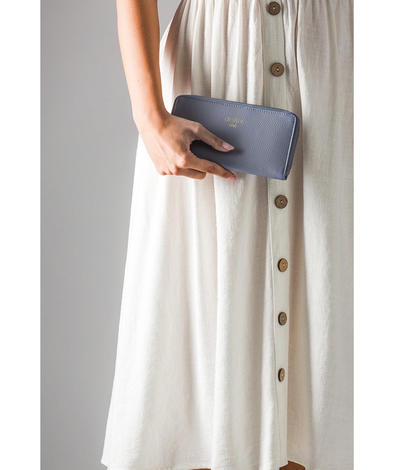 'Tabitha' Pale Blue Leather Purse