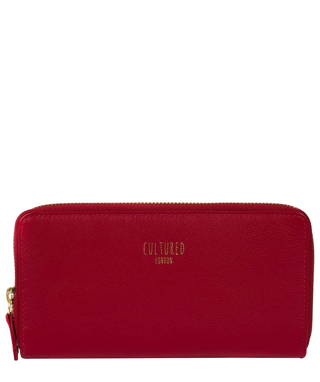 'Tabitha' Red Leather Purse Pure Luxuries London