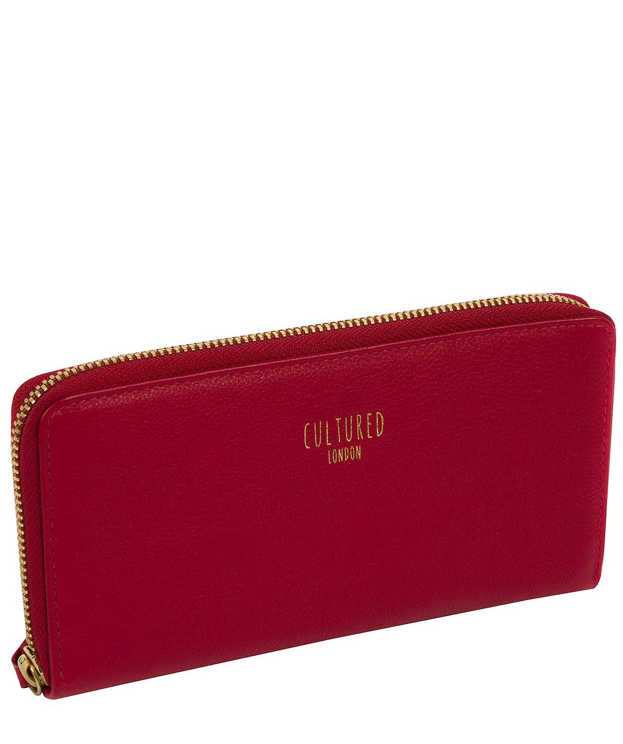 'Tabitha' Red Leather Purse Pure Luxuries London