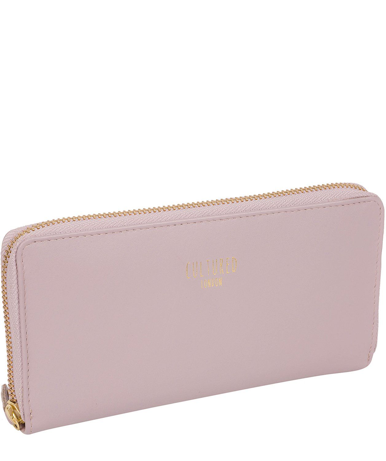 'Tabitha' Subtle Lilac Leather Purse