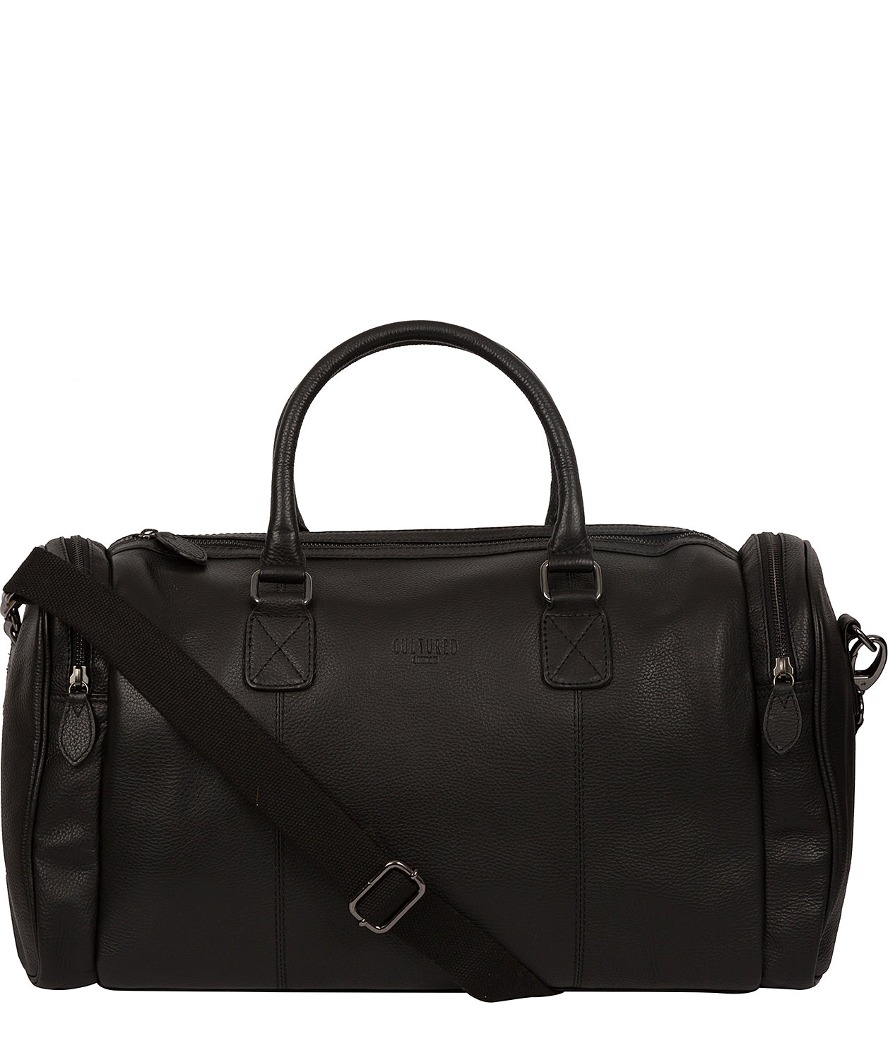 'Ocean' Black Leather Holdall