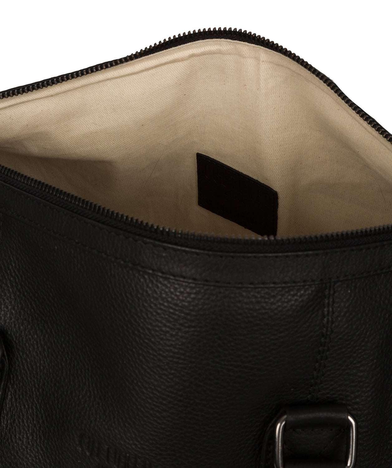 'Ocean' Black Leather Holdall