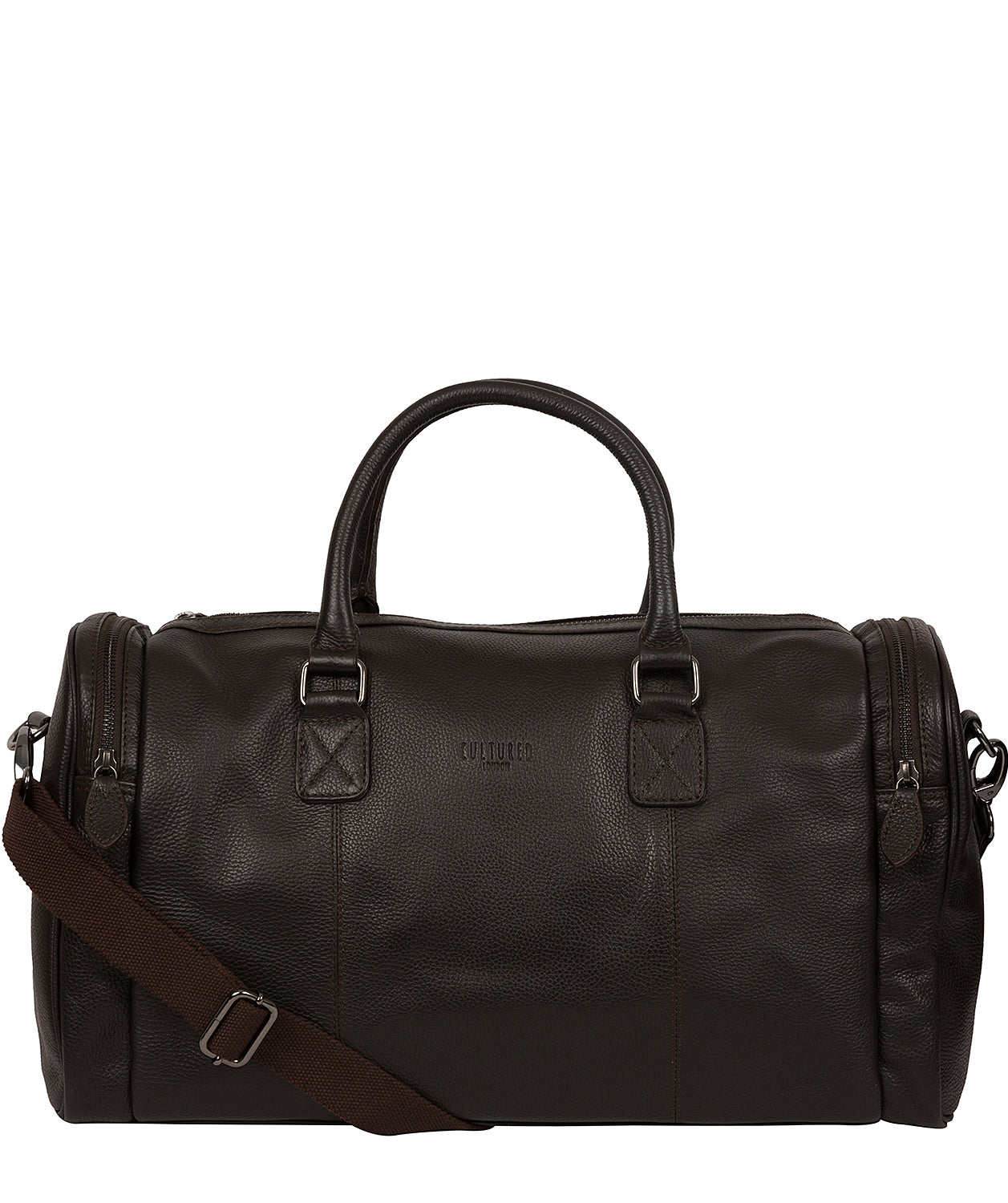 'Ocean' Dark Brown Leather Holdall