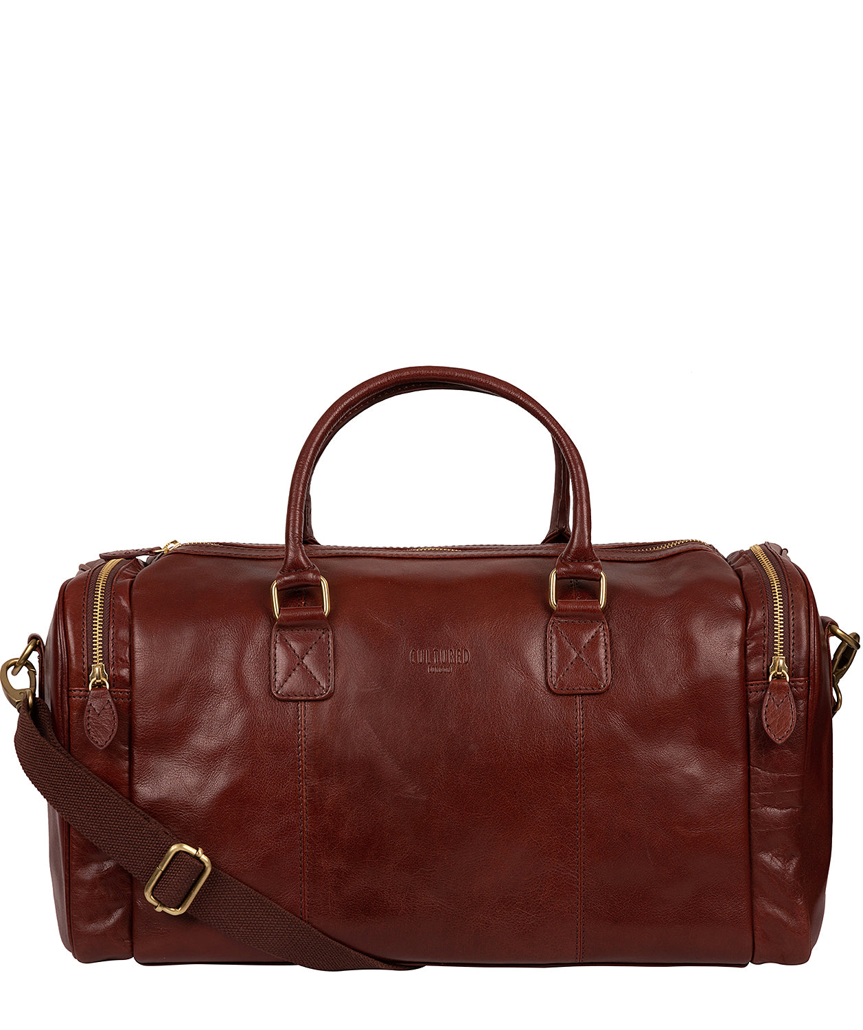 Chestnut Leather Holdall 'Ocean' by Cultured London – Pure Luxuries London