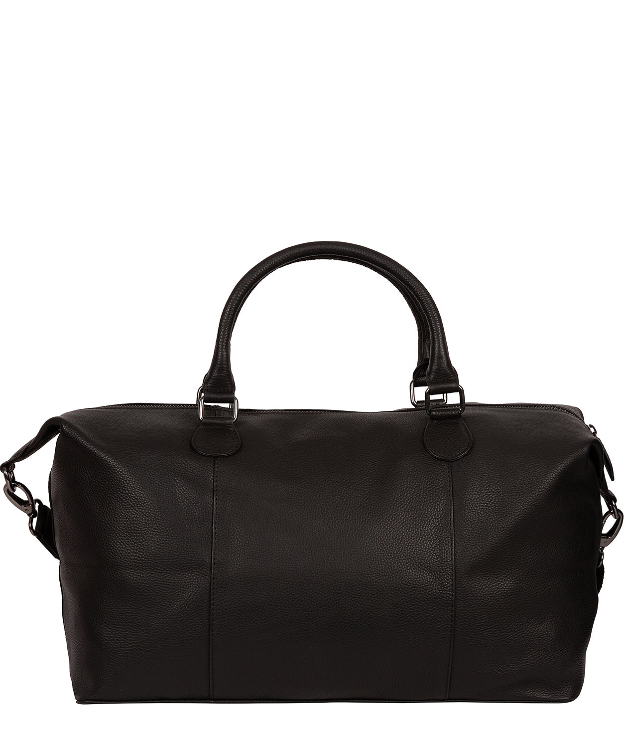 'Navigator' Black Leather Holdall