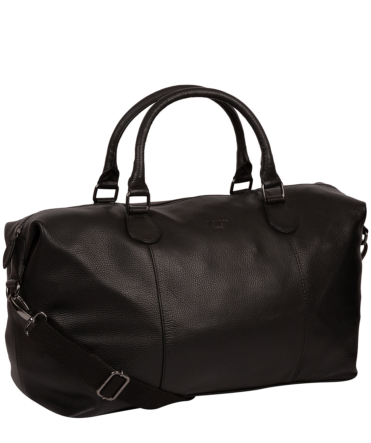 'Navigator' Black Leather Holdall